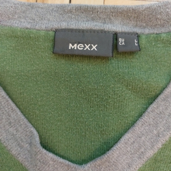 Mexx colorblock cotton long sleeve top size L - Picture 4 of 4